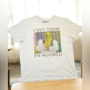 Dreamworks White Shrek Graphic Tee